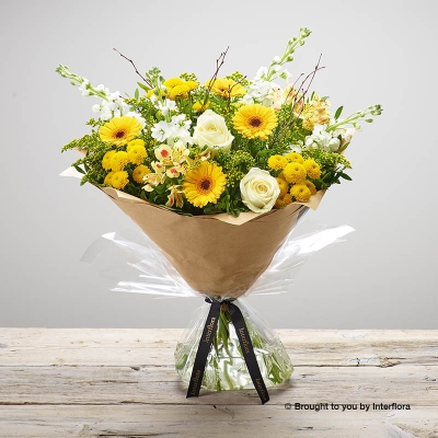 Sunny Lemon Drizzle Hand tied