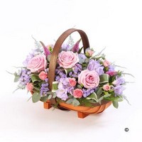 Pink and Lilac Basket