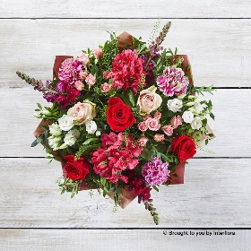 Raspberry Romance Hand tied